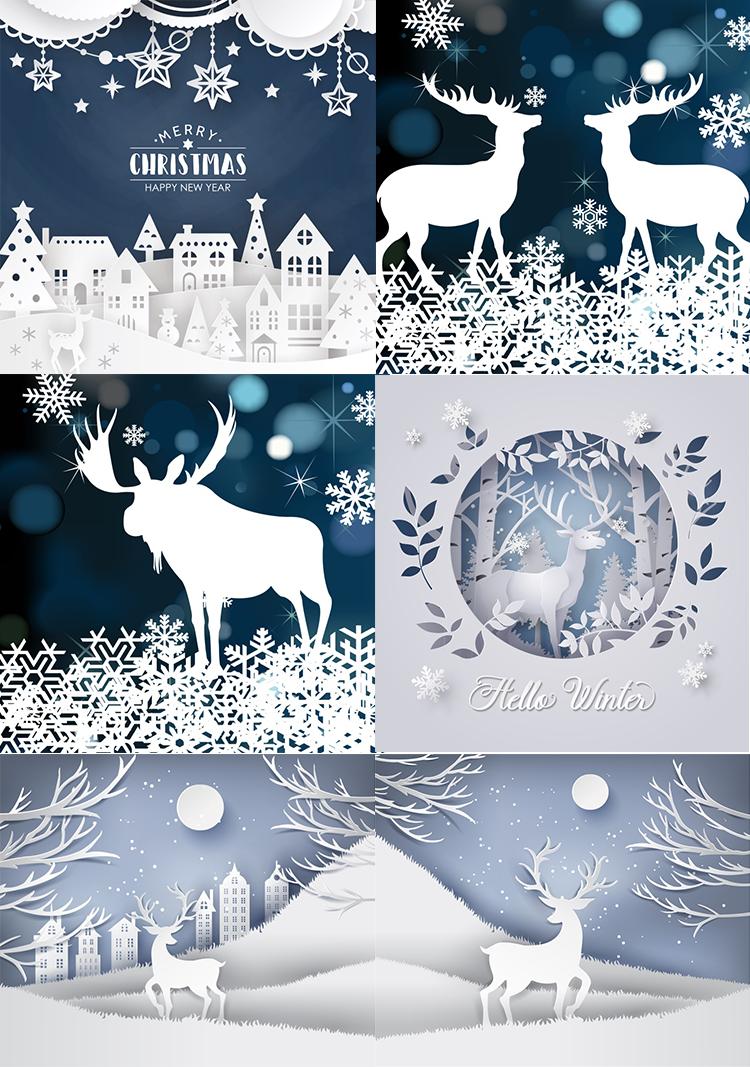 圣诞节主题海报制作图片,圣诞节海报素材和教程视频