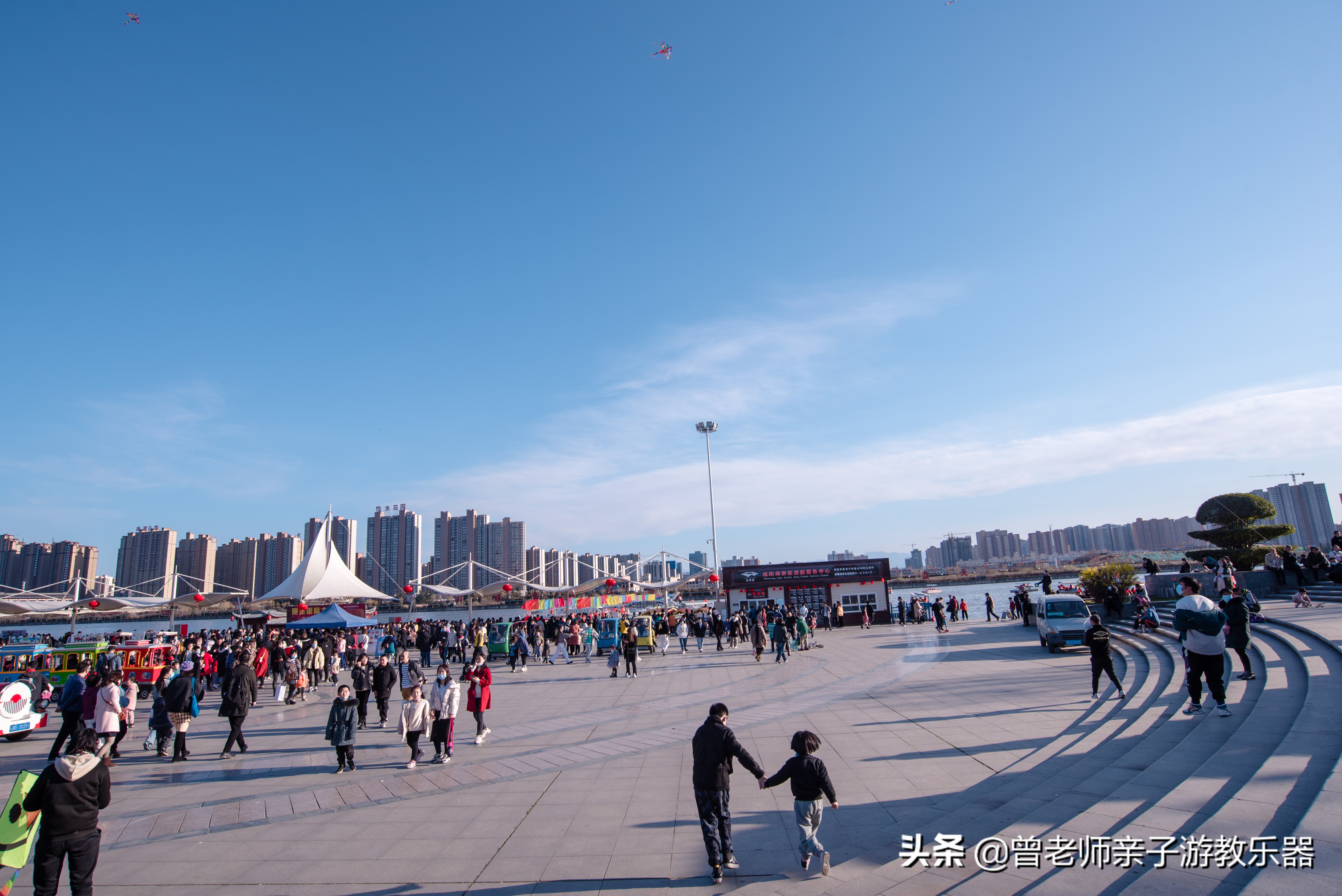 咸阳夜游游玩,西安咸阳湖景区