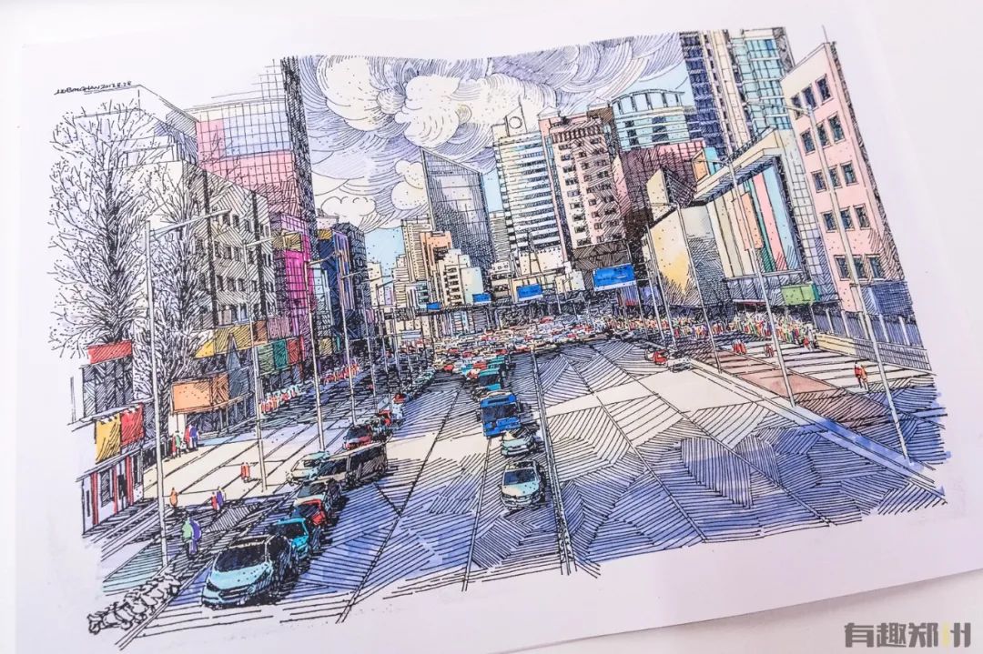 80后设计师用400张手绘，定格郑州记忆