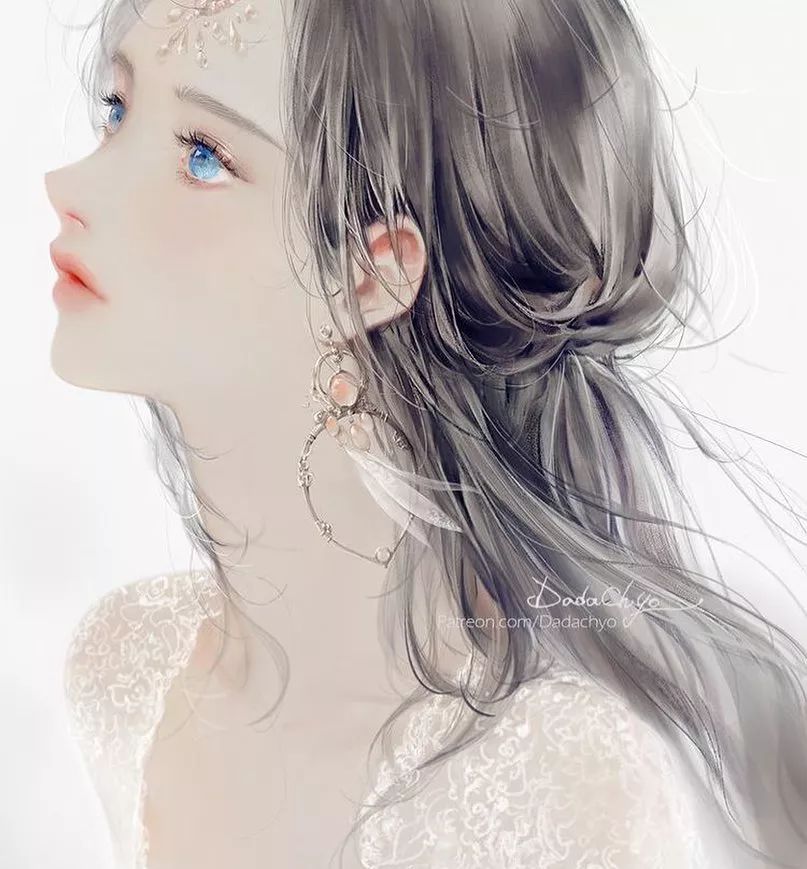 大佬画动漫人物仙气十足手绘,大佬画的古风图手绘