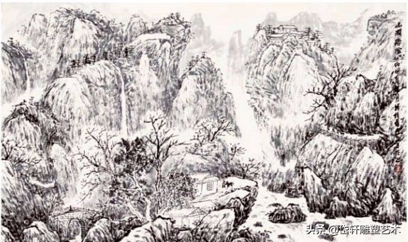 山的几种高难度画法,山的画法儿童简笔画