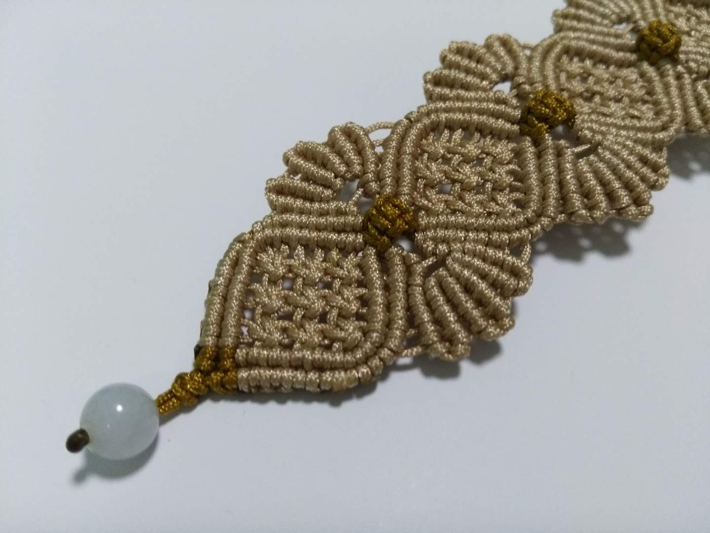 编绳花做法,手绳复杂编织教程