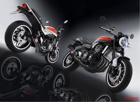 川崎z900rs双边排气管,zard排气川崎z900rs