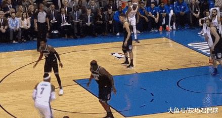 一步过掉皮尔斯隔扣加内特,一步过掉哈登单手上篮
