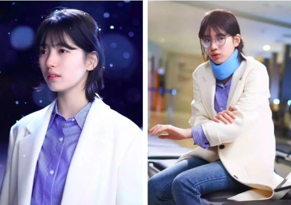 减龄秘籍学谭松韵穿出少女感,冬季怎么扎头发减龄又好看少女