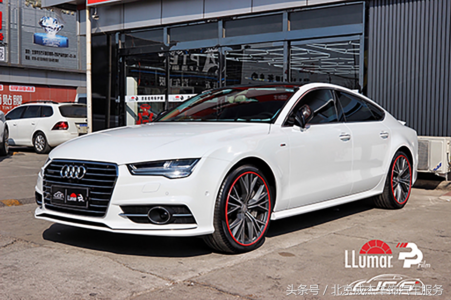 奥迪a7l黑武士贴隐形车衣,奥迪a7隐形车衣如何选择