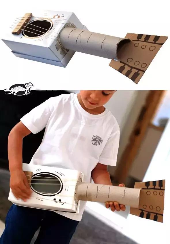 创意纸板diy玩具,纸箱diy儿童玩具简单