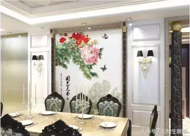 清水出芙蓉天然去雕饰木雕,鱼肚白石材背景墙现代简约