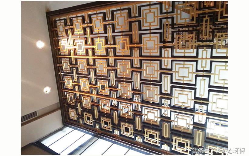 菠萝格庭院图片,菠萝格屏风效果图大全