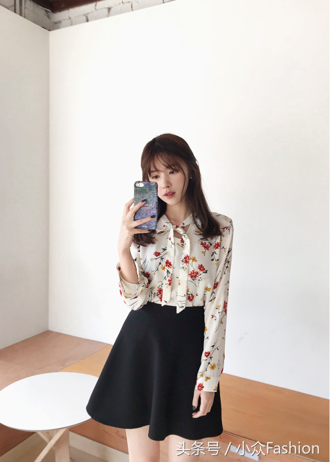 韩国模特穿搭分享,韩国模特花朵穿搭