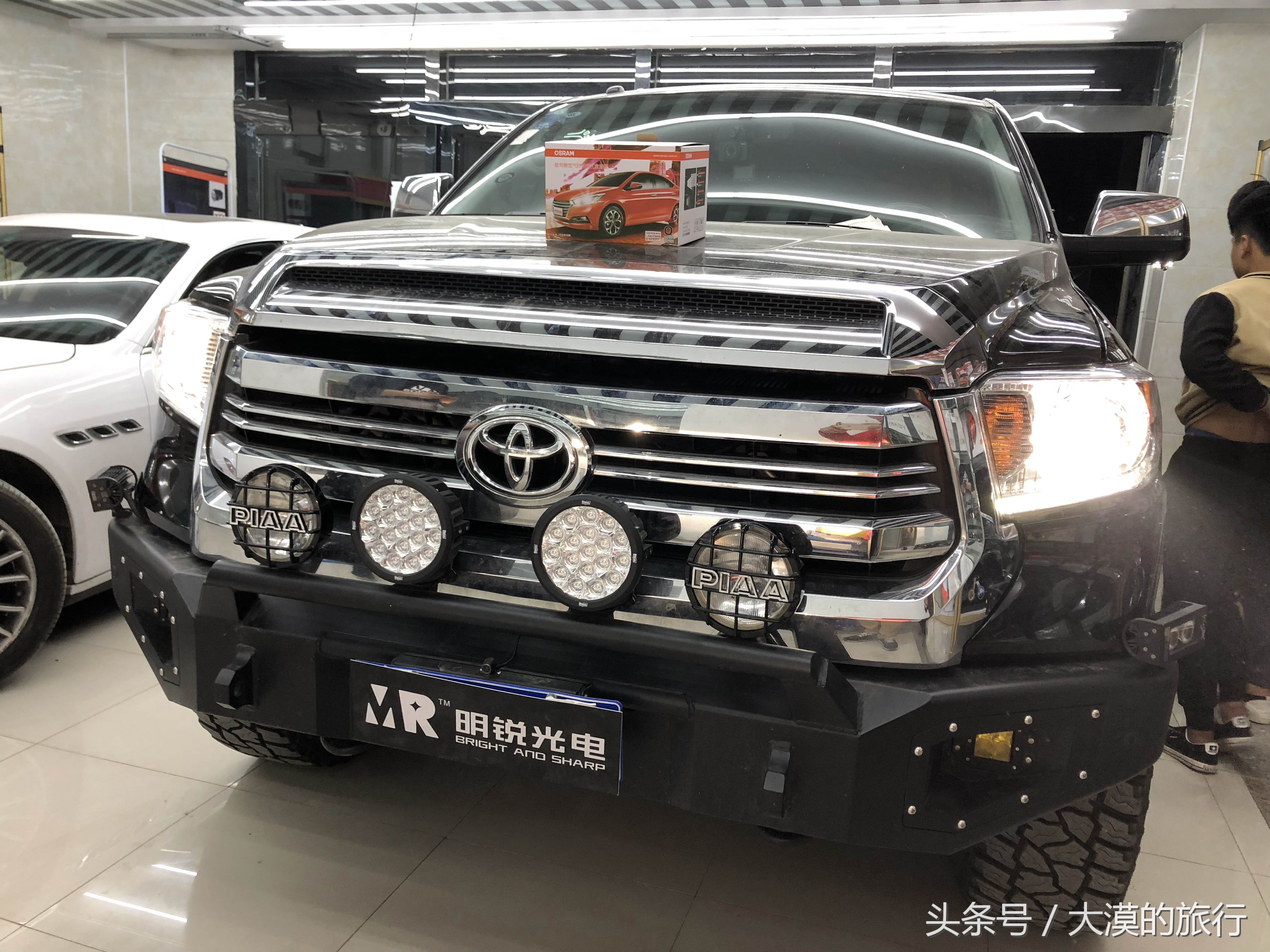 丰田坦途黄光灯,丰田坦途欧司朗激光大灯