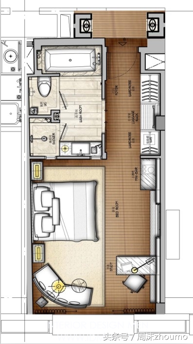 酒店标准间设计方案,星级酒店设计标准案例图片