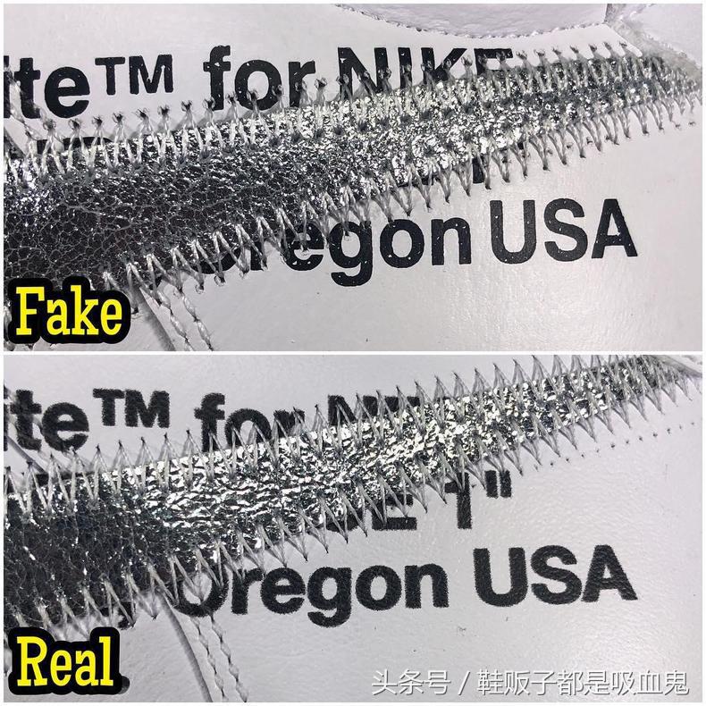 owaj1联名北卡蓝鞋真假对比,af1ow白解构真假对比