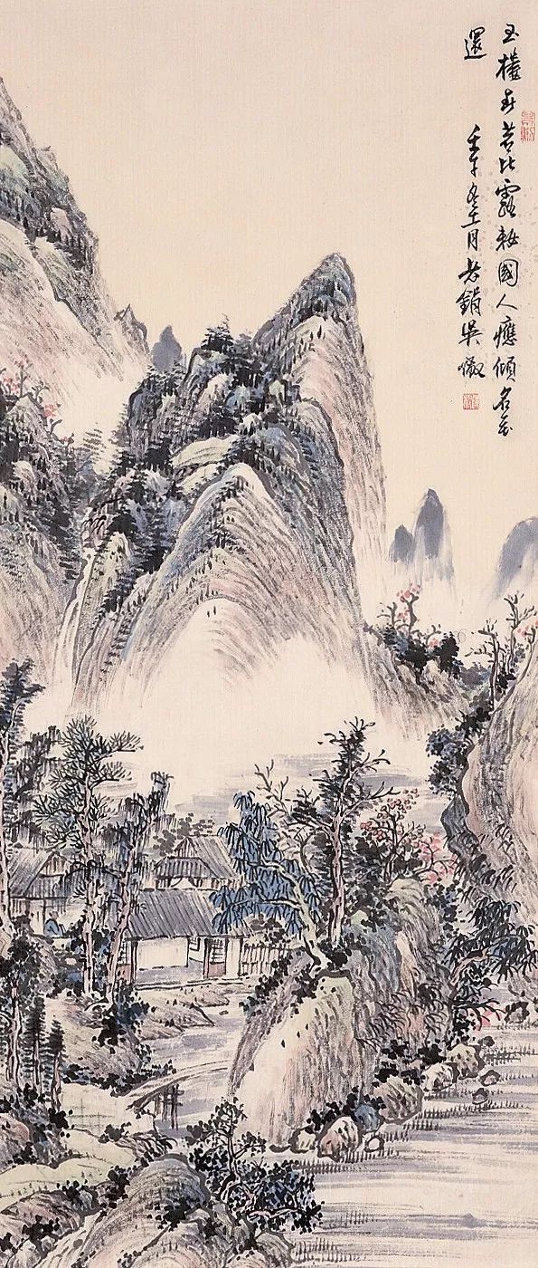 写意山水花鸟画精品欣赏,吴待秋山水画精品欣赏图文