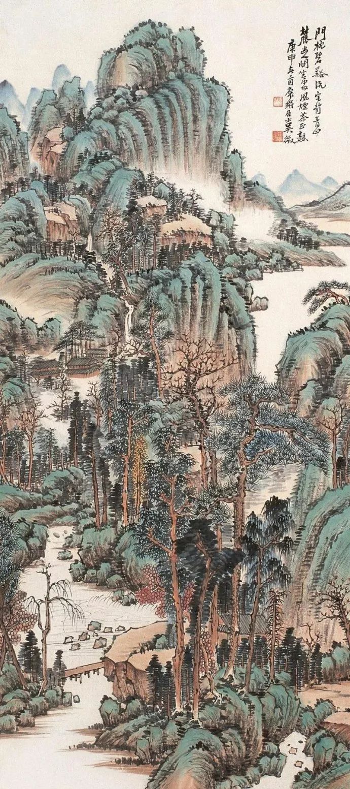 写意山水花鸟画精品欣赏,吴待秋山水画精品欣赏图文