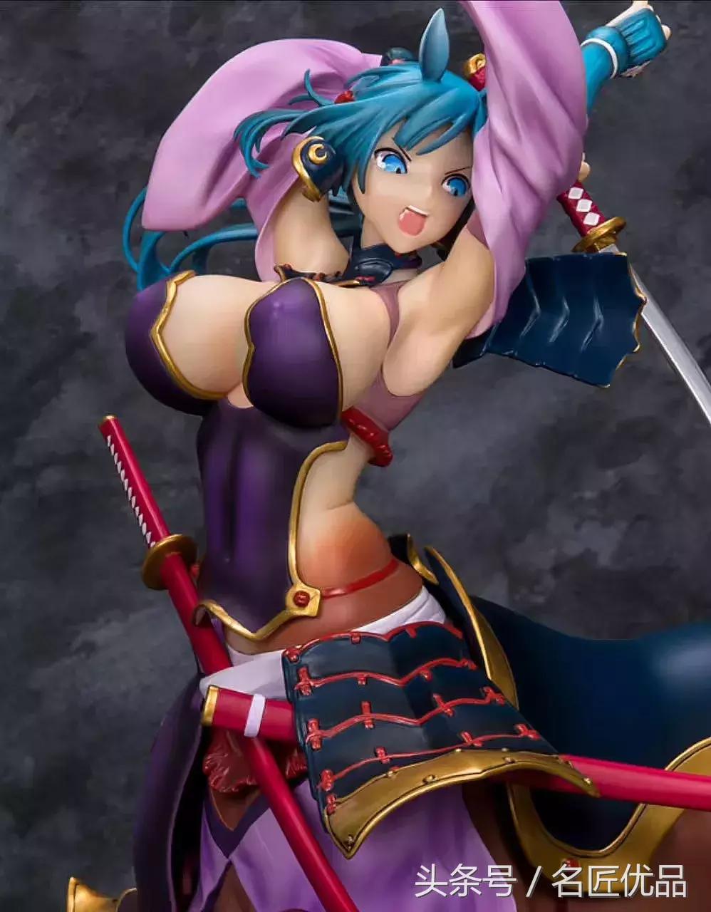 手办模型日本武士,石塑粘土小物件中国风人偶手办