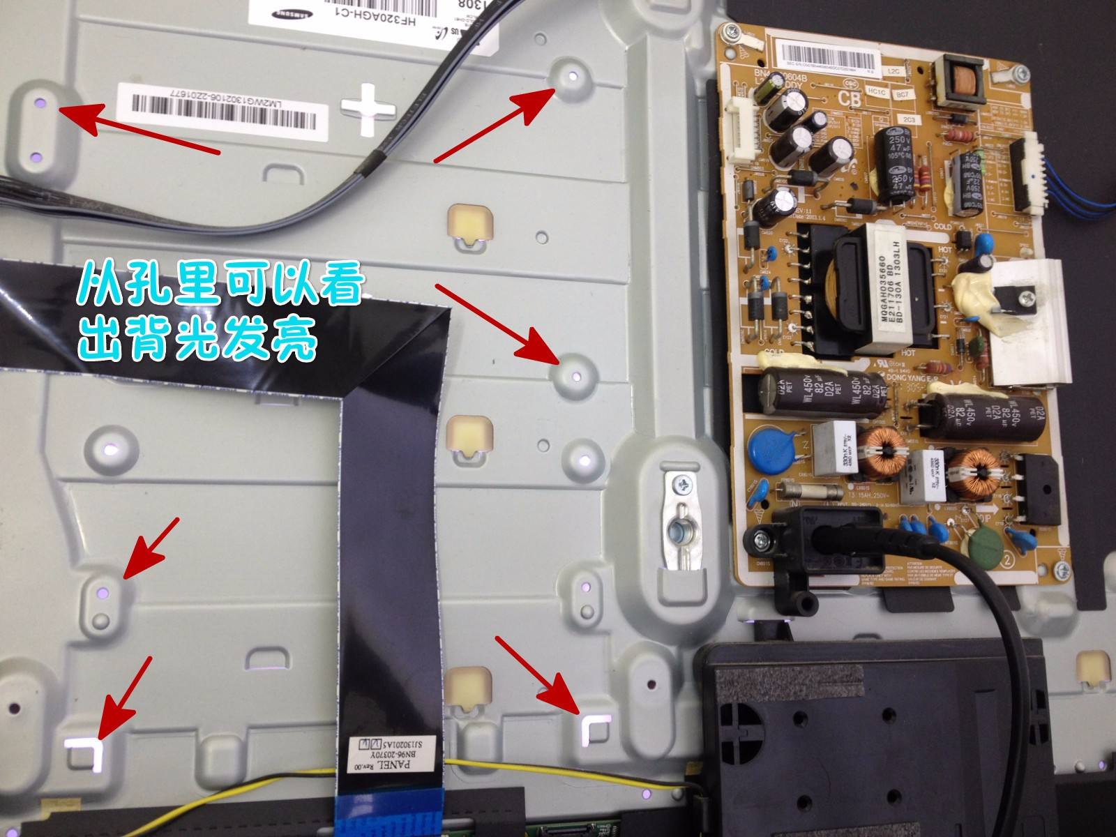 三星ua40hu6000j电视不开机,三星ua55f8000电视红灯闪维修