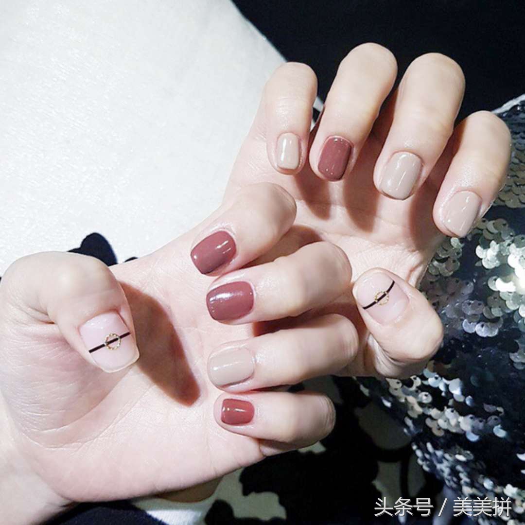 新手必备美甲教程你学会了吗,初学者也可以轻松上手的美甲款式