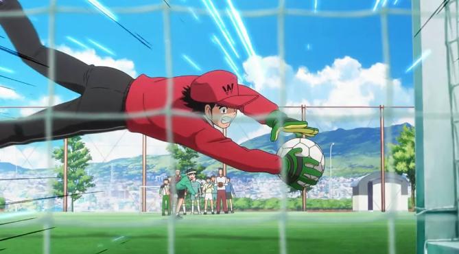 大空翼第一次踢破球网,大空翼终于上场比赛世青赛