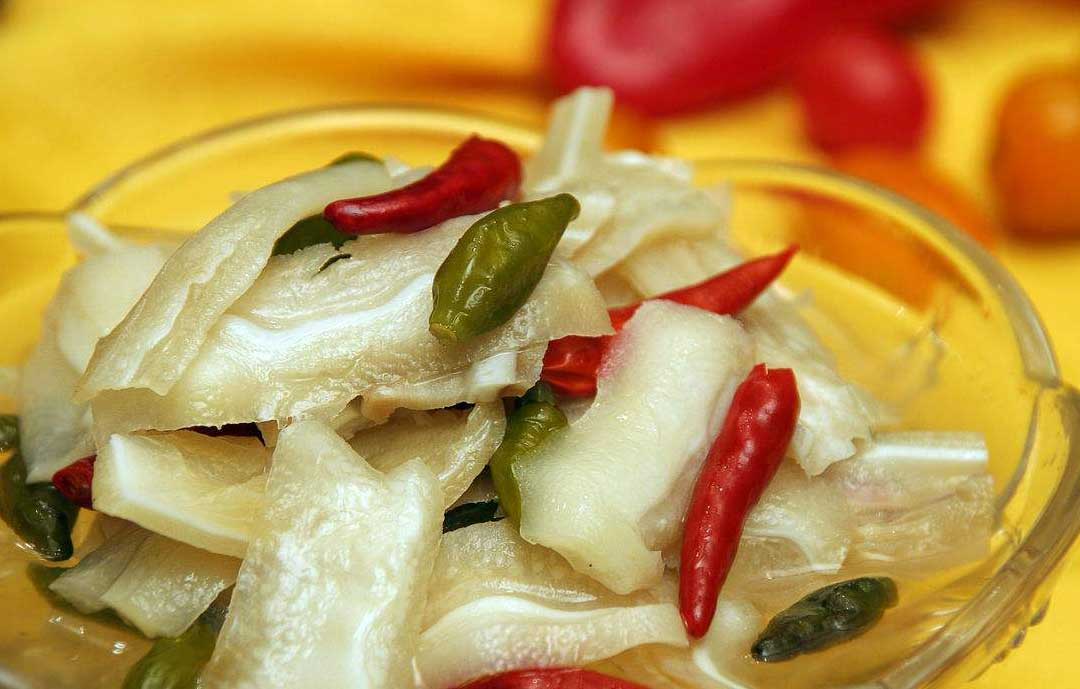 奶奶做的小葱泡菜,奶奶做的泡菜