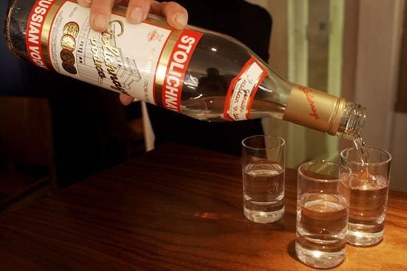 俄罗斯伏特加老熊杯,俄罗斯半杯伏特加