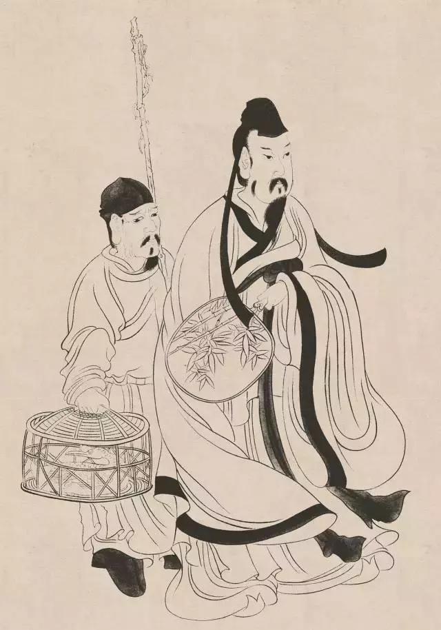 传统人物白描手稿,古代白描人物集锦