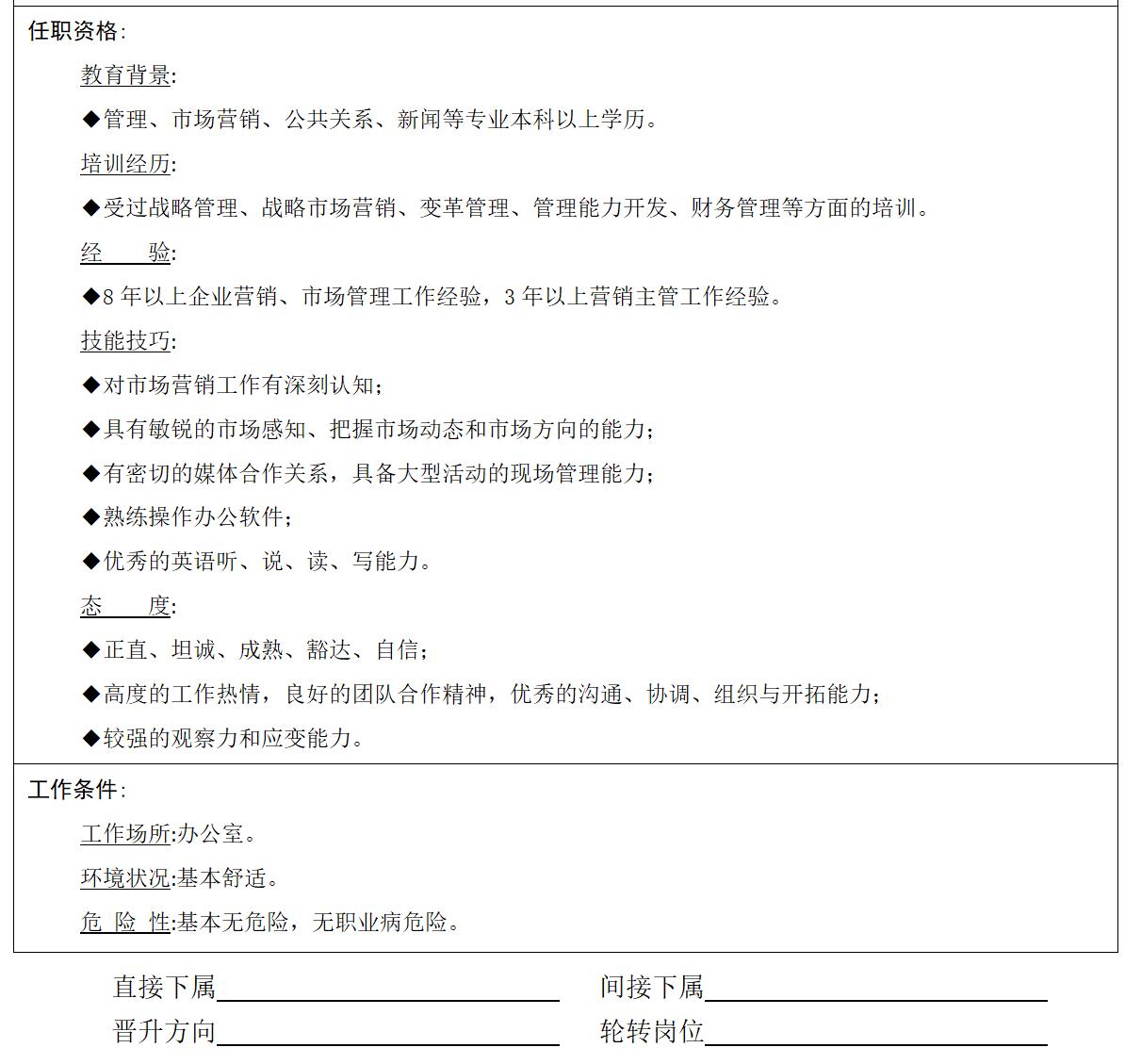 工作岗位及岗位职责大全,岗位职责及薪资模板