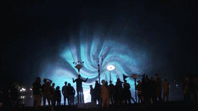 水幕秀震撼视频,西递水幕光影秀