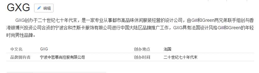 gxg的高端品牌,侃一侃个人资料