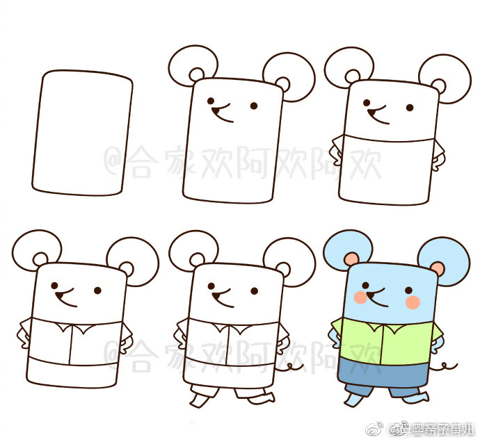 画一些简单又漂亮的小动物,画个可爱的小动物吧