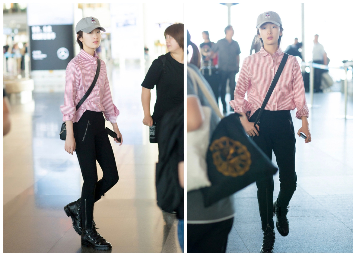 周冬雨burberry格子裙,周冬雨最新款burberry格子衬衫