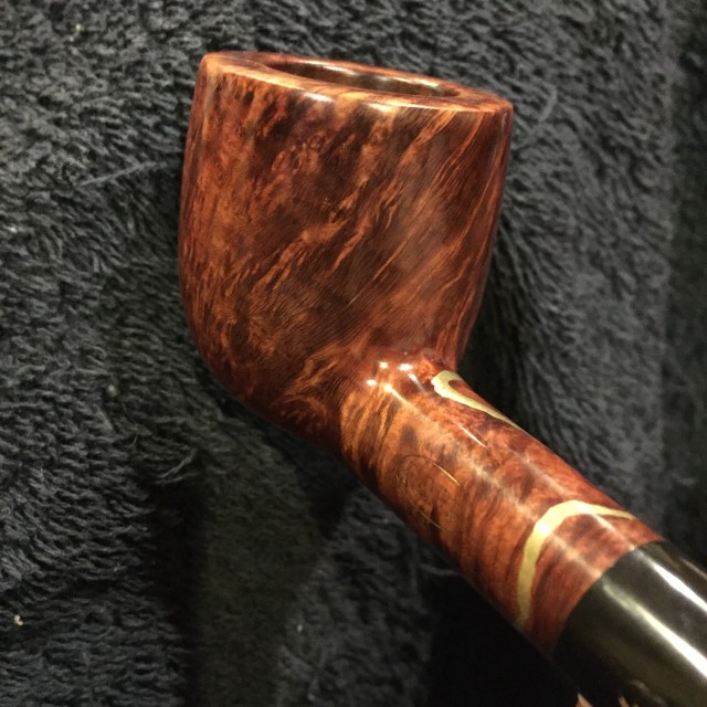 老式铜水烟斗修复,旧烟斗石楠木