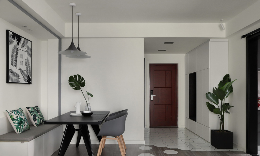 熙龙湾装修效果图实景案例,熙海岸56平装修效果图