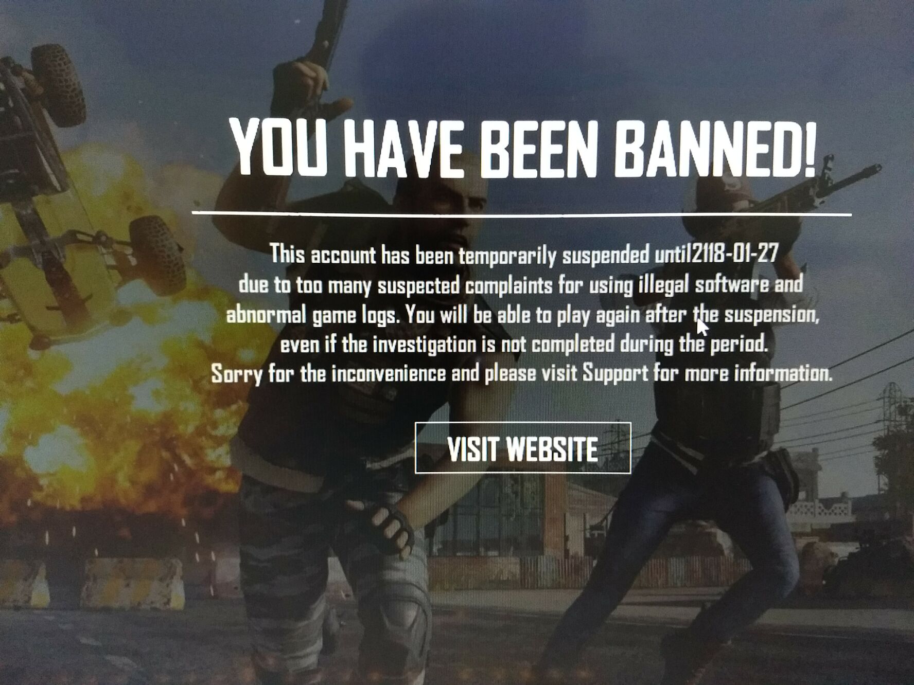 绝地求生一直被封号什么情况,绝地求生为什么10分钟之内就封号