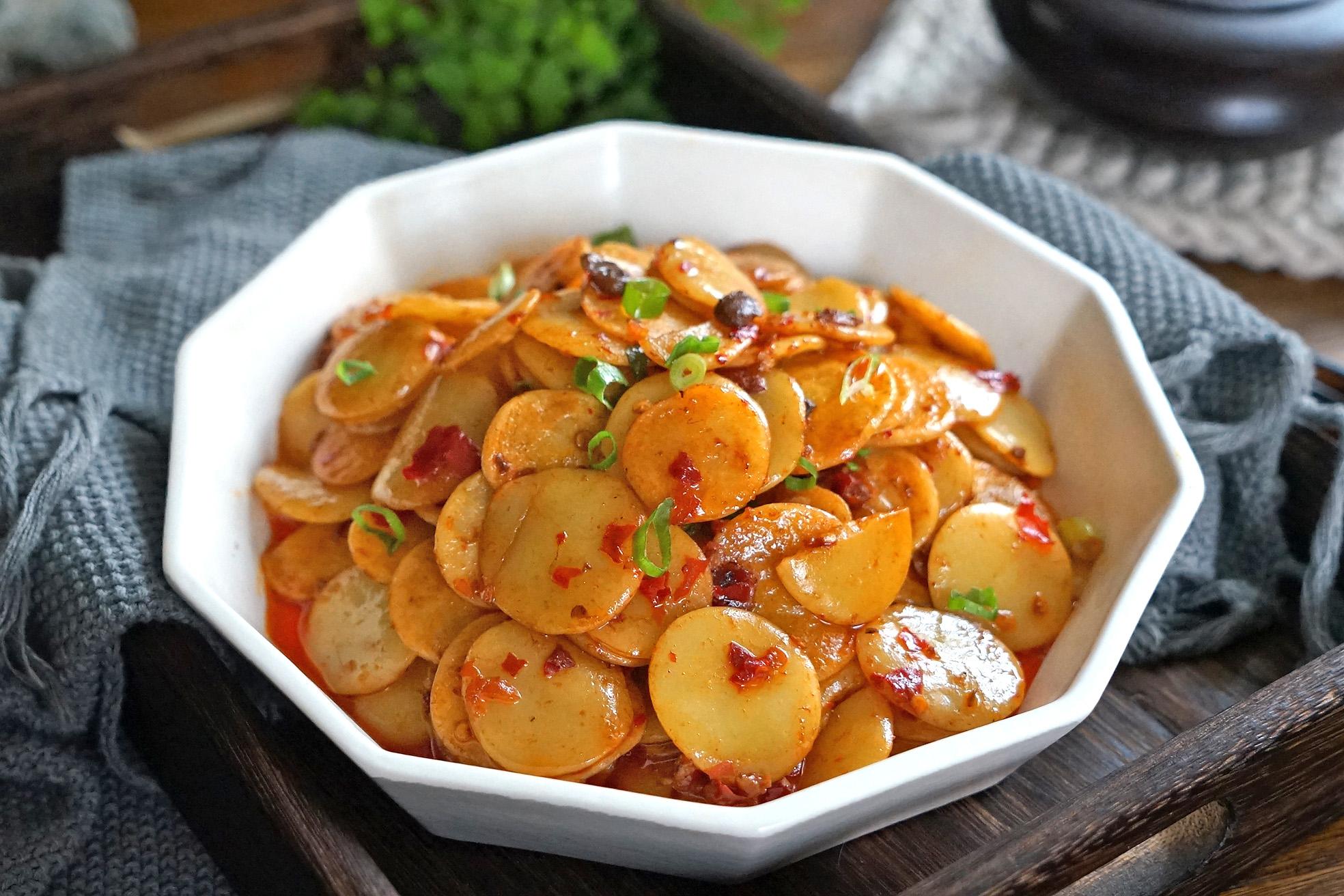 土豆绿豆饼的做法,土豆片绿豆饼