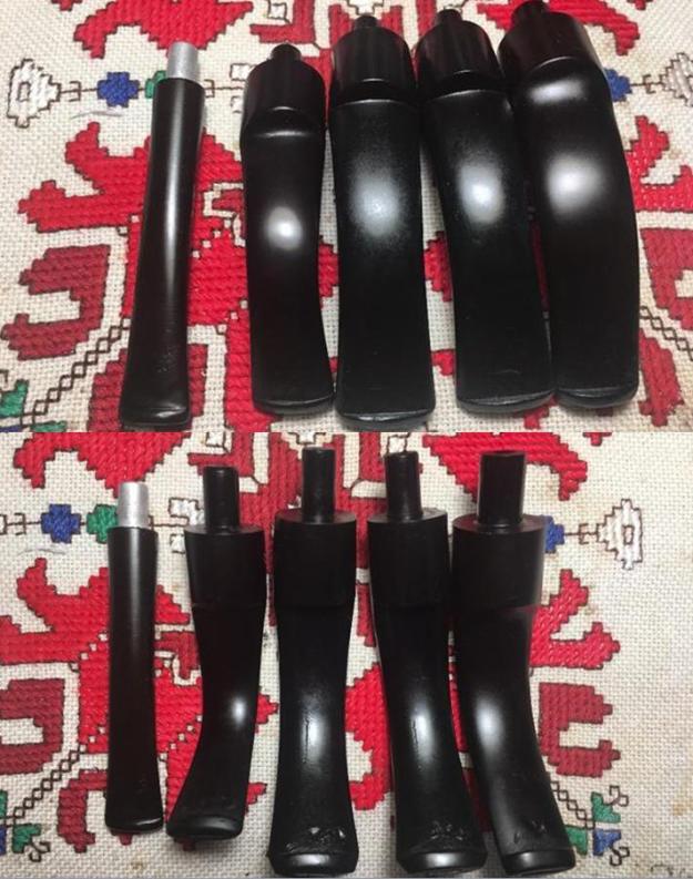 修复牛角烟斗,古董手工烟斗