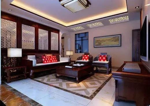 新中式红木沙发客厅效果图,怎么让红木沙发装修成现代风格