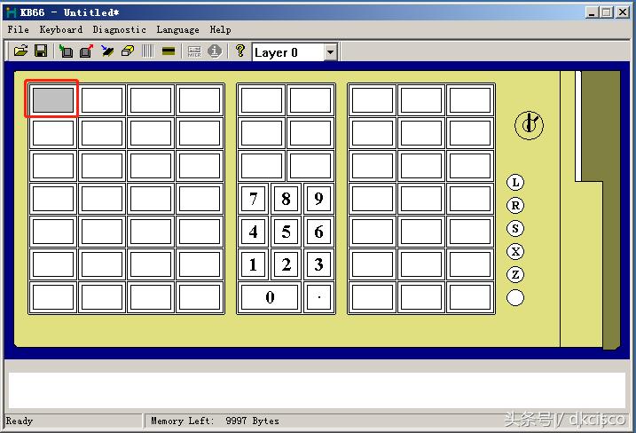 收款机键盘结构图,收款机编程键盘