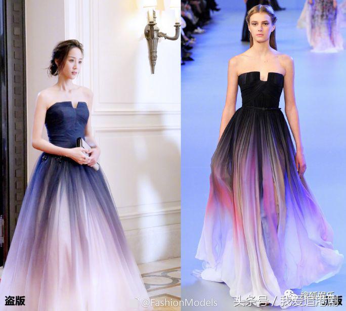 张钧甯被鱼尾裙坑了？她身上这条美上热搜的礼服裙被质疑是山寨的