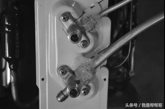 空调内机漏氟检查补漏最佳方法,空调管怎么查漏氟点