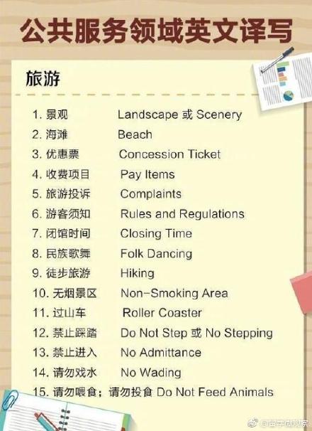 出行服务英文翻译,便民服务英语翻译