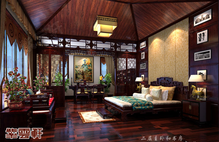 崂山区纯中式装修别墅,青岛崂山大平层装修200-300平