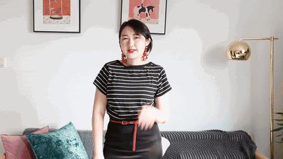 大衣腰带后面打结方法,女士风衣腰带打结方法