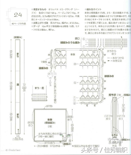 编织技巧｜漂亮的爱尔兰蕾丝钩针包包4款，喜欢吗？附图解
