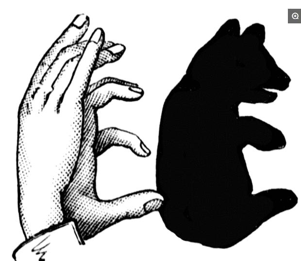 教小朋友做手影游戏,手影幼儿游戏