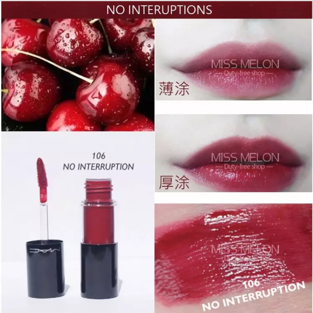 mac106棒棒糖唇釉,mac魅可唇釉499
