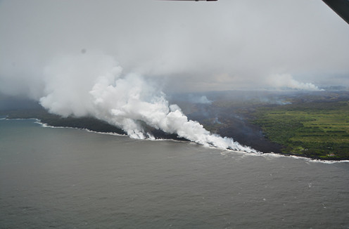 夏威夷火山流熔岩,夏威夷火山熔岩流动