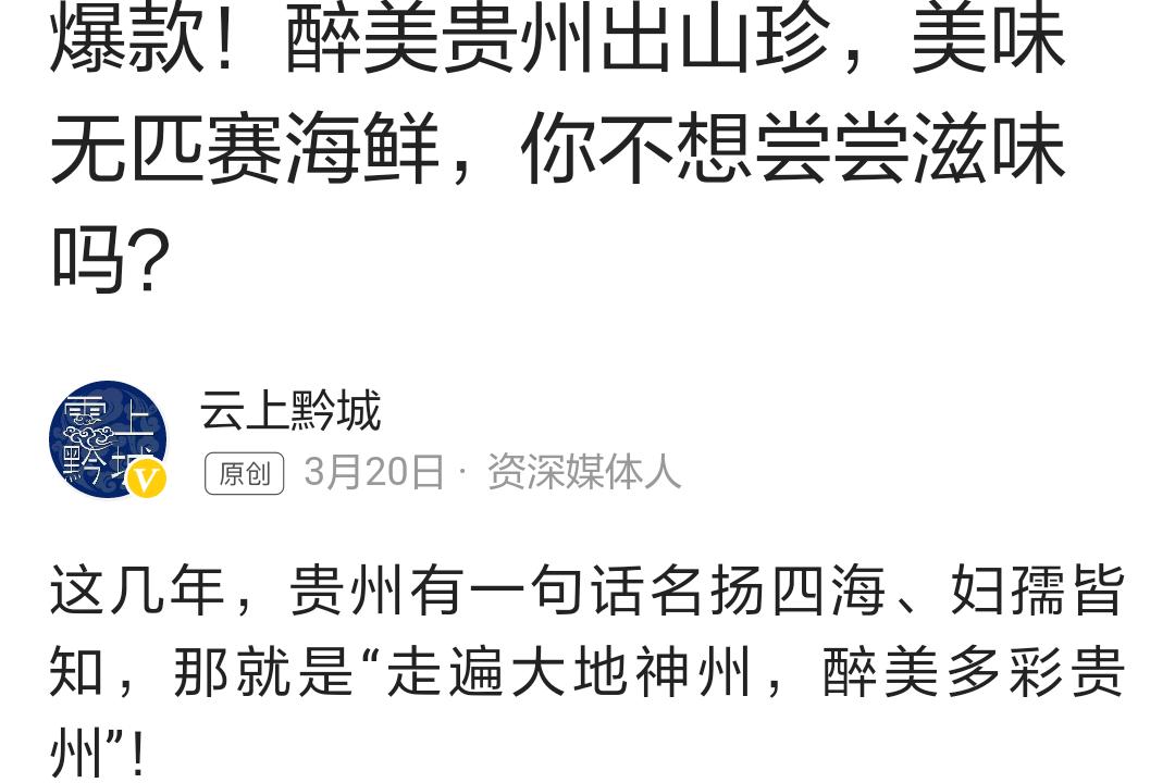 传递贵州味道,传播贵州风味