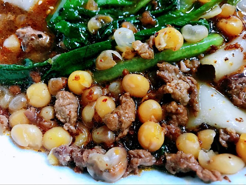 小园里的铺盖面,品出一份恬淡的情愫!