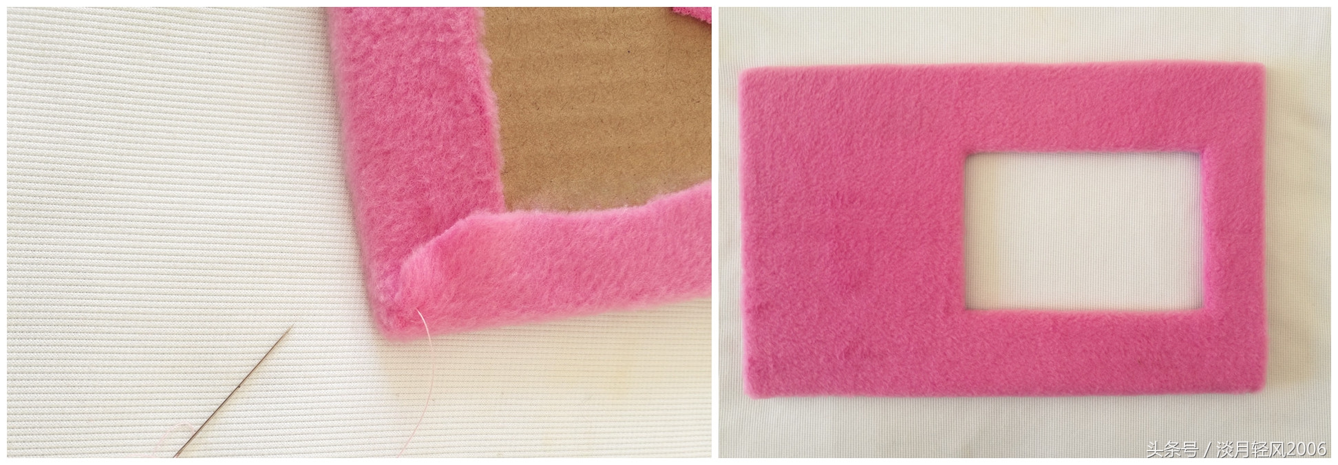 中秋节布艺相框怎么做,三年级布艺相框制作视频